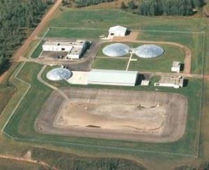 Aerial view of the Treatment Plant