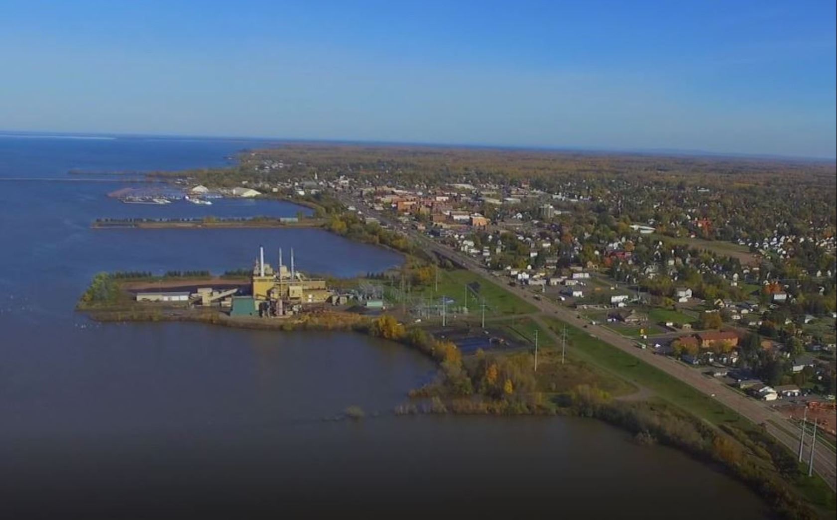 airel view of the city