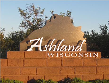 Stone sign for Ashland