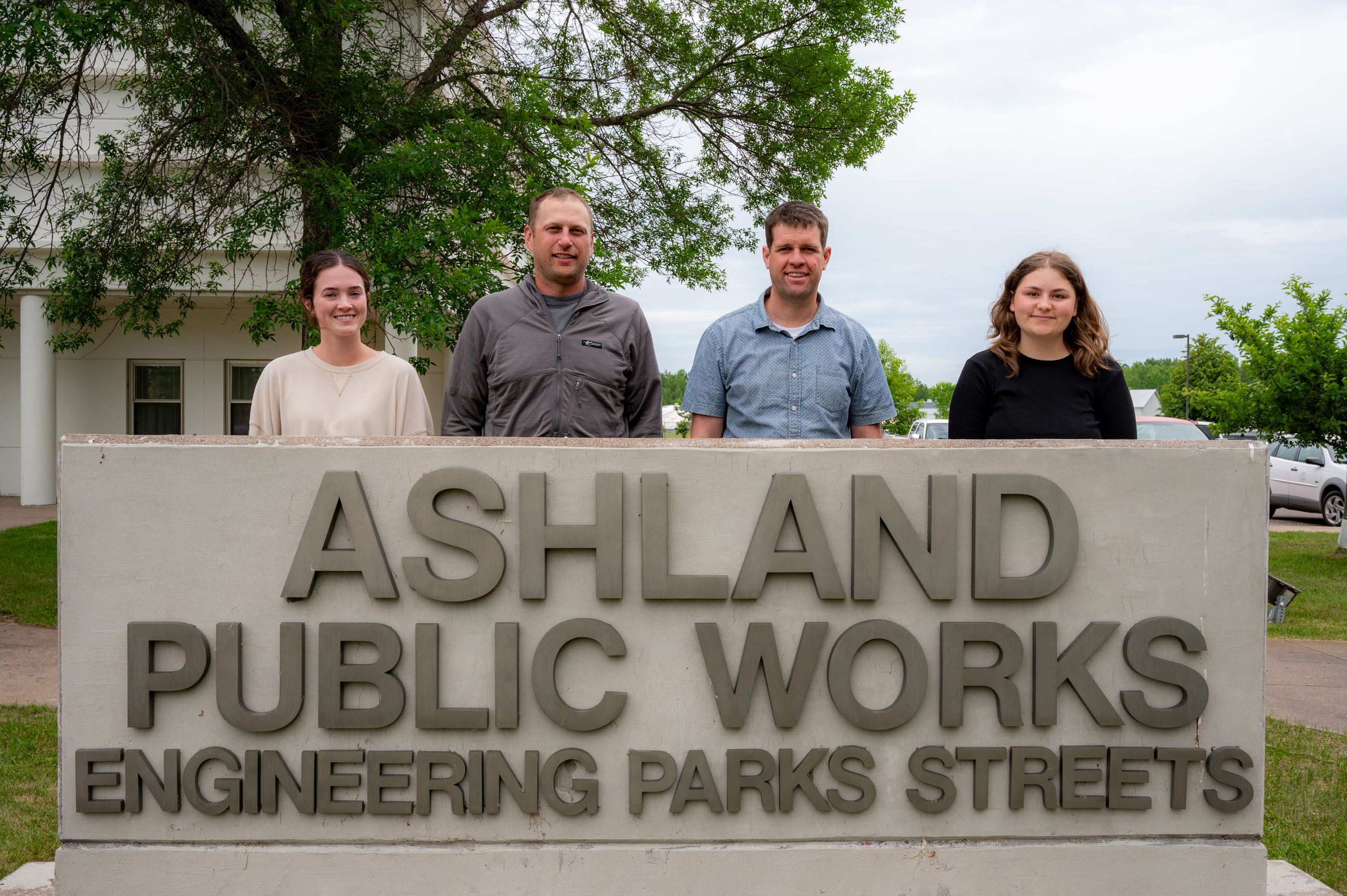 A group photo of the engineering staff.